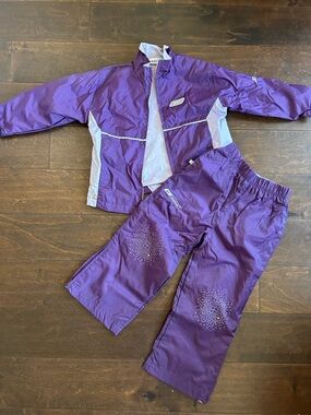 Reebok Girls 2 Piece Set New Purple Sz 4 4121